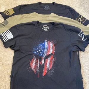 Lot of 3 Grunt Style / Nine Line shirts sz XL